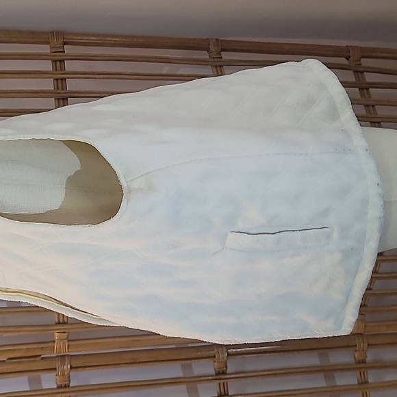 IZOD Reversible Butter yellow vest women's size large fleece and wind breaker - Picture 8 of 10